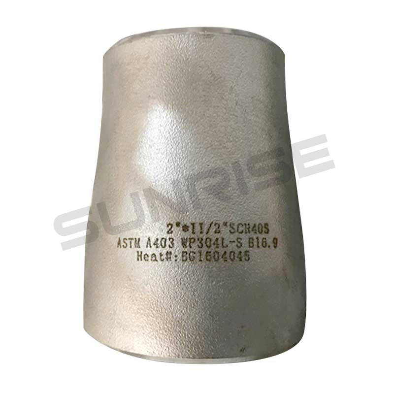 Concentric Reducer, Size 2 x 1 1/2 Inch, Wall Thickness : Schedule 40s, Butt Weld End, ASTM A403 WP304L ,Standard ASME B16.9