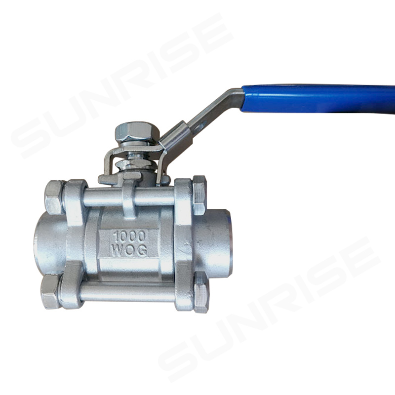 3PCS-Forged Steel Ball Valve 1 1/2INCH,3000PSI, Ball Valve, Thread End, Body Material ASTM A182 F316, API 602