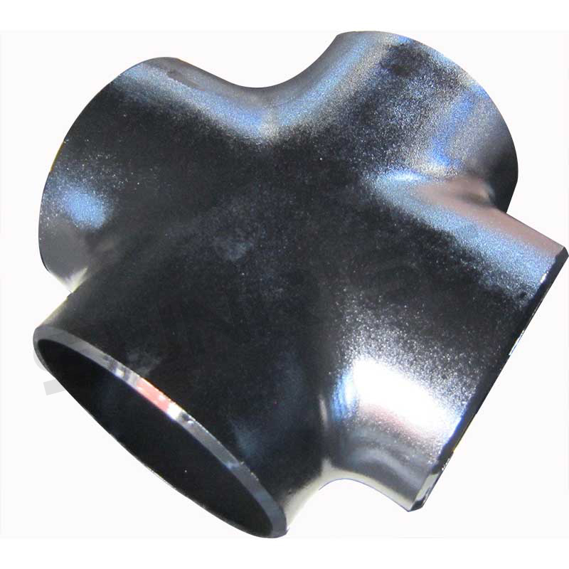 Through Tee , Size 6 Inch, Wall Thickness: Schedule 40, Butt Weld End, , ASTM A234 WPB, Black Painting Surface Treatment,Standard ASME B16.9