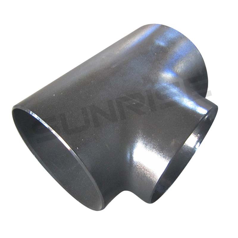 Equal Tee , Size 18 Inch, Wall Thickness: Schedule 80, Butt Weld End, ASTM A234 WPB, Black Painting Surface Treatment,Standard ASME B16.9