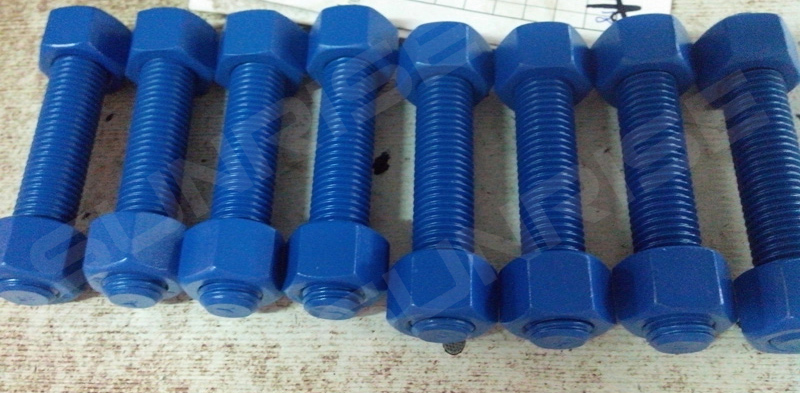 42CRMOTEFLON Coated Full Thread Stud Bolts,Size M16 X 90 mm Long