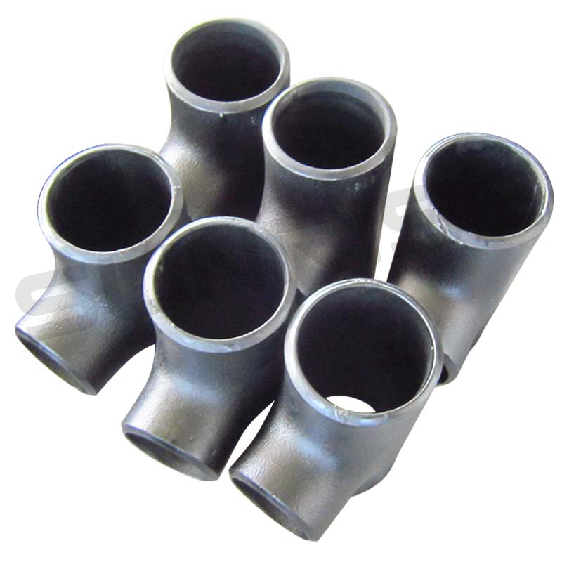 Equal Tee , Size 3 Inch, Wall Thickness: Schedule 60, Butt Weld End, ASTM A234 WPB, Black Painting Surface Treatment,Standard ASME B16.9