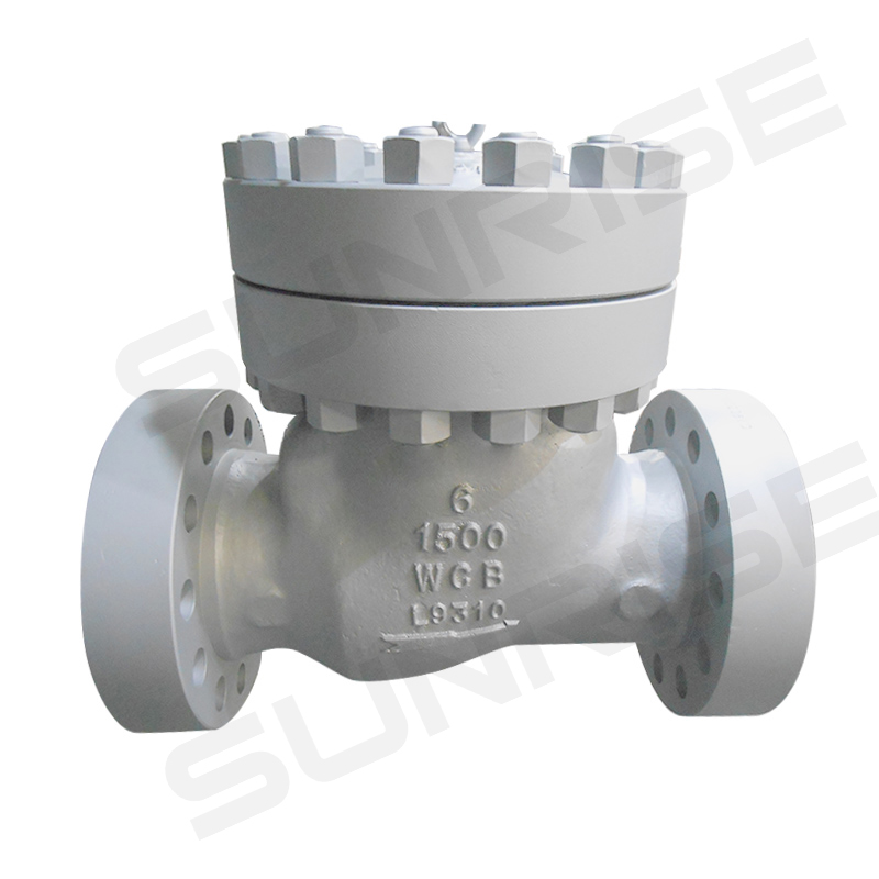 SWING CHECK VALVE, SIZE 6INCH, PRESSURE CL1500, Body & Bonnet : ASTM A350LF2, Trim: 1#, Flange Ends as per ANSI 16.5 RF