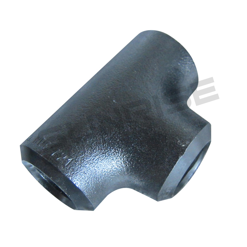 Equal Tee , Size 4 Inch, Wall Thickness: Schedule 160, Butt Weld End, ASTM A234 WPB, Black Painting Surface Treatment,Standard ASME B16.9