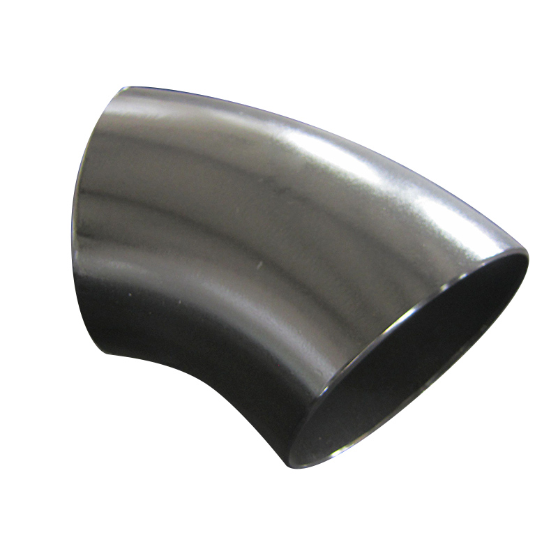 ASTM A234 WPB Elbow 45 Deg SR, Size 22 Inch, Wall Thickness : Schedule 40, Butt Weld End, Black Painting Surface Treatment,Standard ASME B16.9
