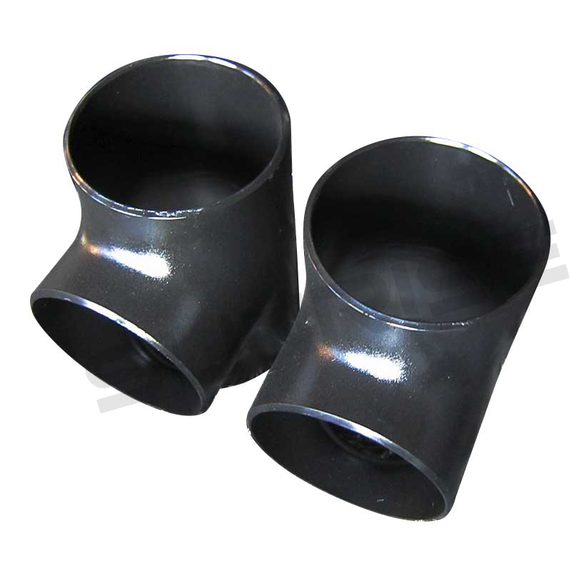 Equal Tee , Size 14 Inch, Wall Thickness: Schedule 60, Butt Weld End, ASTM A234 WPB, Black Painting Surface Treatment,Standard ASME B16.9