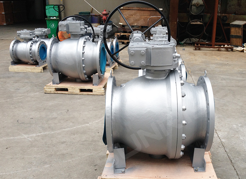 16INCH , CL150 , Ball Valve, Flange RF, Trunnion Ball, Body ASTM A216 WCB