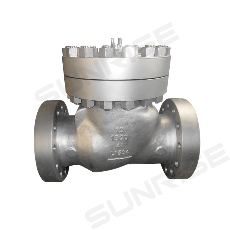 SWING CHECK VALVE, 10 INCH,PRESSURE :CL1500, Body & Bonnet : ASTM ASTM A995-4A, Flange Ends RTJ as per ANSI 16.5 RF