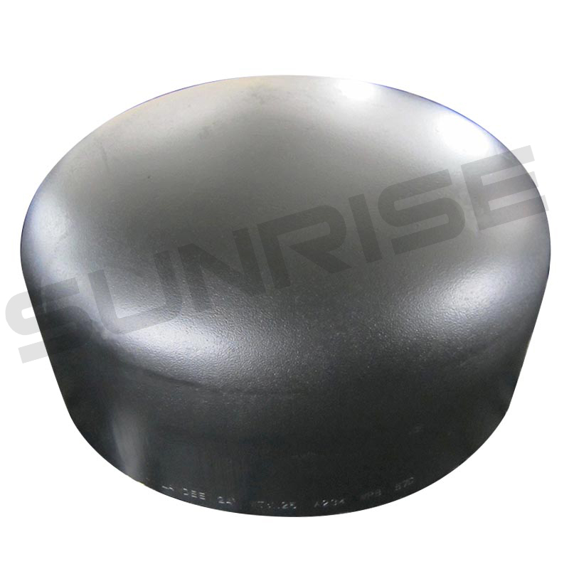 ASTM A234 WP11 Cap, Size 24 Inch, Wall Thickness : Schedule 40, Butt Weld End, Black Painting Surface Treatment,Standard ASME B16.9