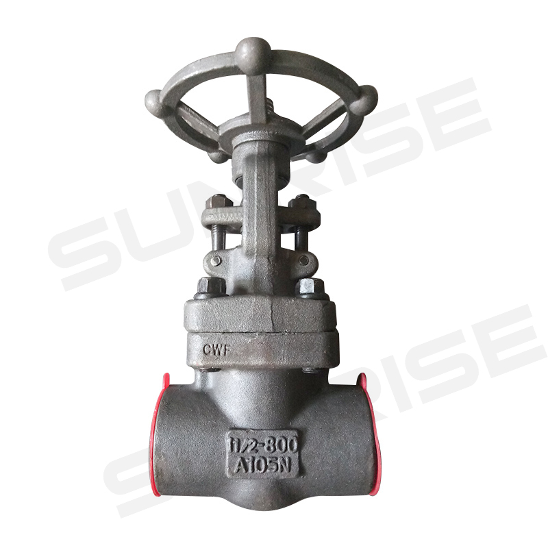 Solid Wedge Gate Valve, OSY&BB,Forged Steel 1 1/2” CL800LB, Body :ASTM A182 F316 ;Trim Material : SS316; End Connect: NPT; ANSI B16.11