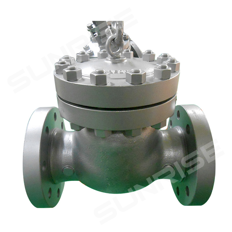 SWING CHECK VALVE, 10inch CL300,Body & Bonnet :A351 CF8M, Flange Ends as per ANSI 16.5 RF