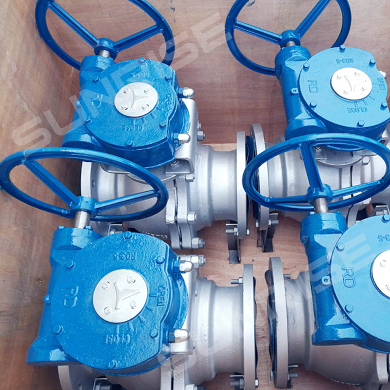 Trunnion Ball Valve 8 INCH,CL300 , Ball Valve, Flange RF, ANSI B16.5, Full Bore, Body ASTM A216 WCB