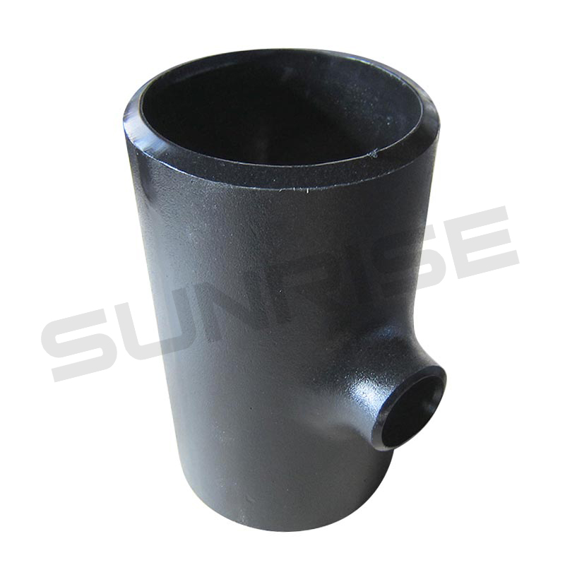 Reducing Tee , Size 20 x 12 Inch, Wall Thickness: Schedule 80 x SCH 40, Butt Weld End, ASTM A234 WPB, Black Painting Surface Treatment,Standard ASME B16.9