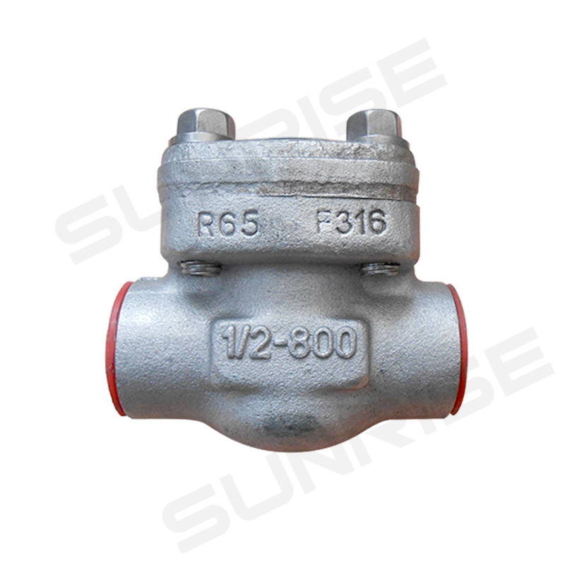 Forged Steel Swing Check Valve 1/2” CL800,Body & Bonnet :A182 F316,NPT Ends 