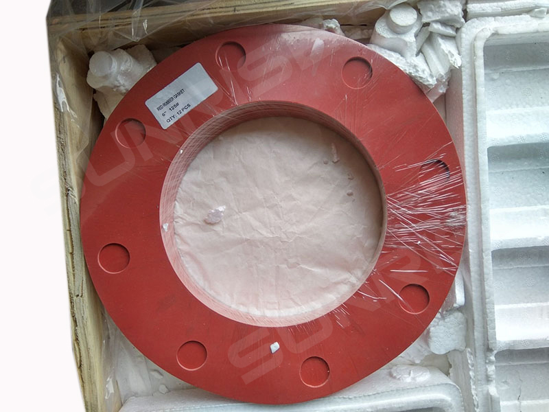 Compressed Asbestos Fiber Gasket , 8 Inch, Thick 3mm, Class 150 LB, RF Ends