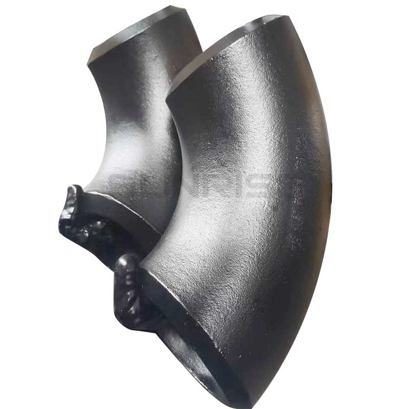ASTM A234 WPB Elbow 90 Deg SR, Size 14 Inch, Wall Thickness : Schedule 60, Butt Weld End, Black Painting Surface Treatment,Standard ASME B16.9
