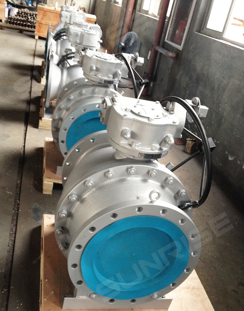 16x12INCH , CL150 , Ball Valve, Flange RF, ANSI B16.5, Reducer Bore,Trunnion Ball; Body Material ASTM A216 WCB, API 6D