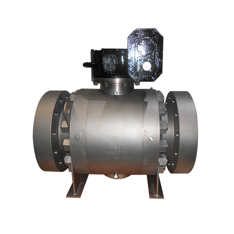 Trunnion Ball Valve, Size10” CL1500LB, Body :ASTM A182 F51 ;Ball Material:SS316; End Connect: RTJ Flange End; API 6D