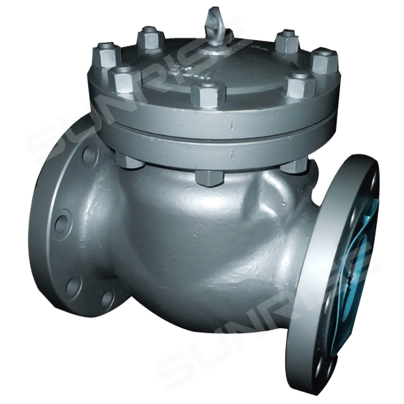 BS1868 SWIN CHECK VALVE, 4” CL150,SWING CHECK VALVE, Body & Bonnet :A216 WCB, Flange Ends as per ANSI 16.5 RF