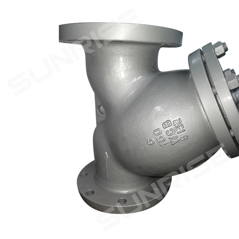 Y-Strainer Size 6INCH, CL150 , Flange RF End, Body Material:ASTM A216 WCB;Mesh 40; Plug Material: ASTM A105