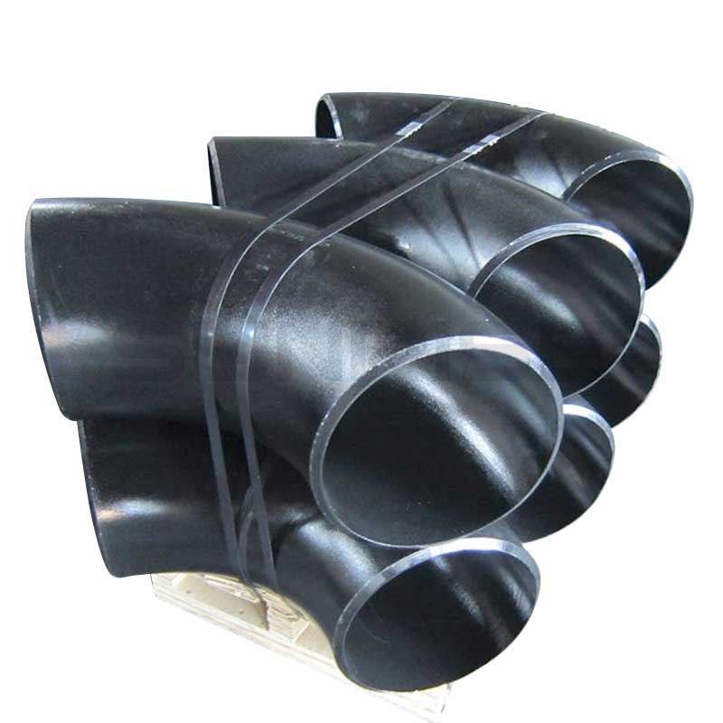 ASTM A234 WPB Elbow 90 Deg LR, Size 12 Inch, Wall Thickness : Schedule 60, Butt Weld End, Black Painting Surface Treatment,Standard ASME B16.9