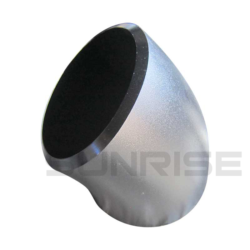 ASTM A403 WP316L Elbow 45 Deg SR, Size 8 Inch, Wall Thickness : Schedule 60, Butt Weld End, Black Painting Surface Treatment,Standard ASME B16.9