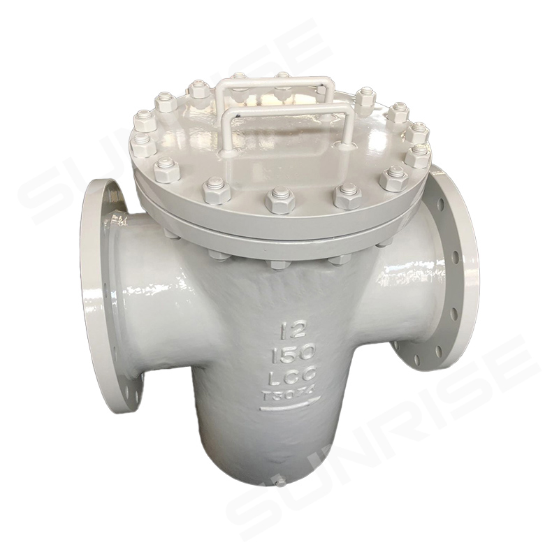 Bucket Strainer 12INCH CL150, Flange RF End, Body A352 LCC; Plug material: ASTM A105; Mesh : 40 Micron