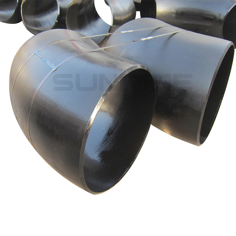 ASTM A234 WP11 Elbow 90 Deg LR, Size 28 Inch, Wall Thickness : Schedule 40, Butt Weld End, Black Painting Surface Treatment,Standard ASME B16.9