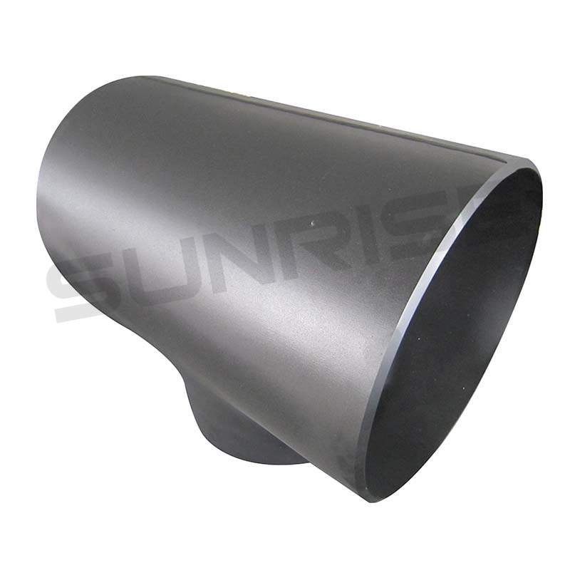 ASTM A234 P22 Reducing Tee , Size 28 x 12 Inch, Wall Thickness: Schedule XXS x SCH40, Butt Weld End, Black Painting Surface Treatment,Standard ASME B16.9